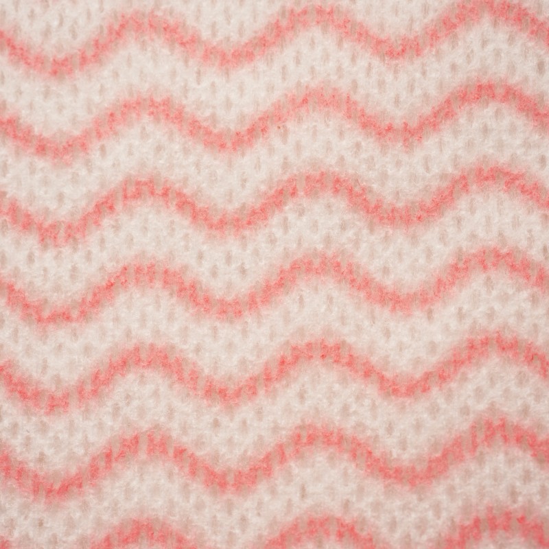 Серветки Aquasoft 25х30 (50 шт.) woodpulp сітка рожева хвиля рулон